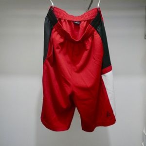 Air Jordan basketball shorts, red